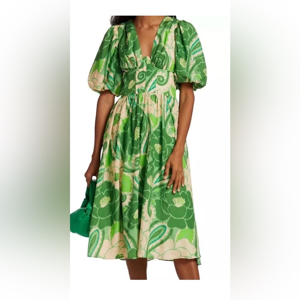 NWT - Farm Rio Tropical Groove Midi Dress